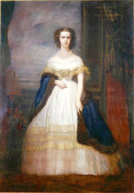 Marie-Clotilde Therese Louise (1843-1911) Princess of Savoy from Antoine Auguste Ernest Herbert or Hebert