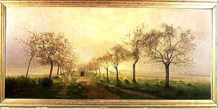 Apple Trees and Broom in Flower from Antoine Chintreuil