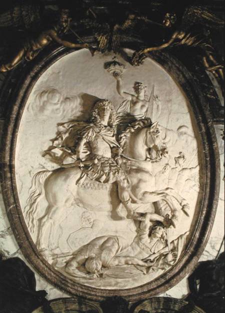 Equestrian portrait of Louis XIV (1638-1715) from the Salon de la Guerre from Antoine Coysevox