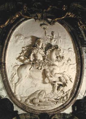 Equestrian portrait of Louis XIV (1638-1715) from the Salon de la Guerre