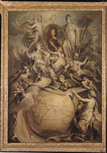 Allegory of Philippe II (1674-1723) Duke of Orleans from Antoine Dieu