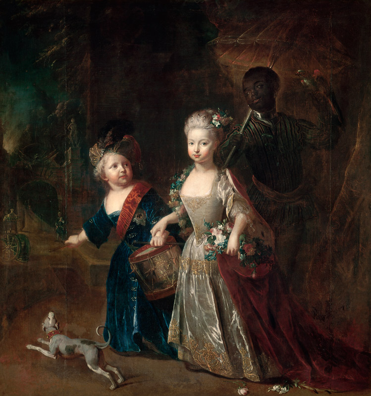 Kronprinz Friedrich mit seiner Schwester Wilhelmine, spätere Markgräfin von Bayreuth. from Antoine Pesne