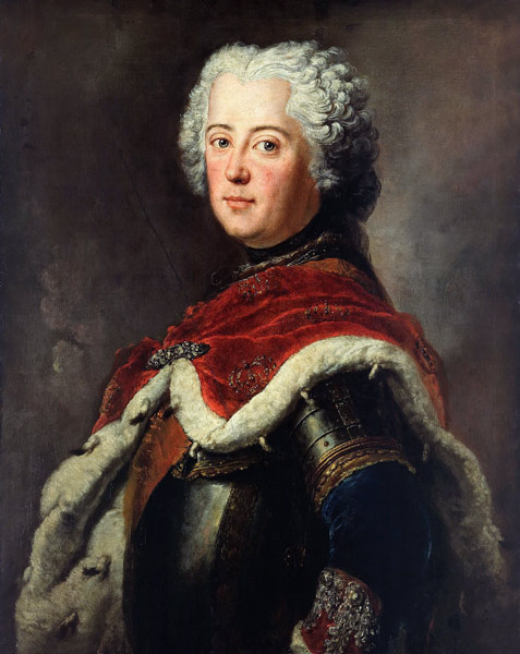 Portrait of Frederick II of Prussia (1712–1786) as Crown Prince from Antoine Pesne