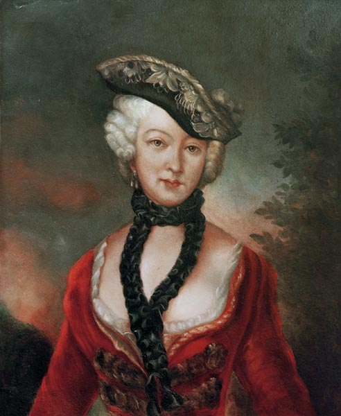 Sophie Marie Gräfin Voss from Antoine Pesne