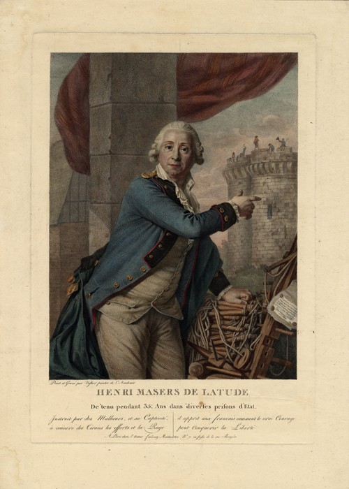 Portrait of Henri Masers de Latude (1725-1805) from Antoine Vestier