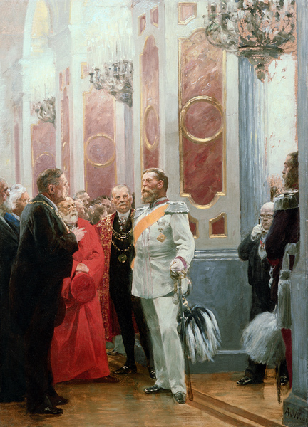 Frederick III at a Court Ball from Anton Alexander von Werner