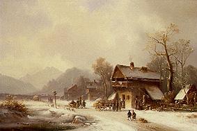 Oberbayerisches Dorf im Winter from Anton Doll