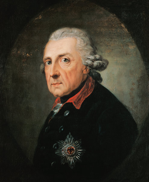 Friedrich II. (der Große), König von Preußen from Anton Graff