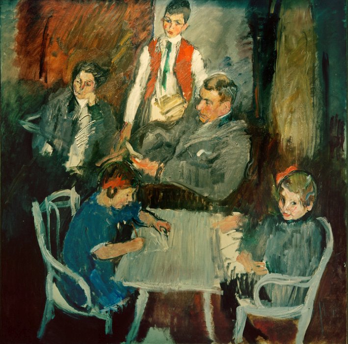Familienbild Schaukal (I) from Anton Kolig
