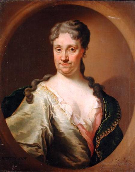 Portrait of Barbara Lutken (1664-1740) from Anton Paulsen