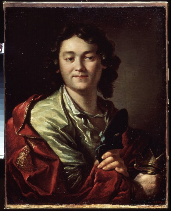 Portrait of the actor Fyodor Volkov (c. 1729-1763), the founder of the first Russian theatre from Anton Pawlowitsch Lossenko