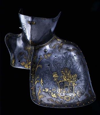 Shoulder and neck piece of a suit of armour, 1560 from Anton Peffenhauser