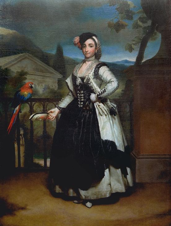 Isabel Parreno Arce, Ruiz de Alcaron y Valdes, verehelichte Marquésa de Llano from Anton Raffael Mengs
