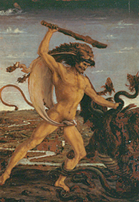 Herkules und die Hydra from Antonio del Pollaiuolo