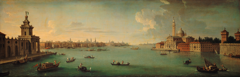 Panorama des Bacino di San Marco, Venedig from Antonio Joli