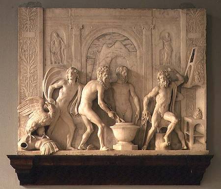 Vulcan's Forge, relief from Antonio  Lombardo
