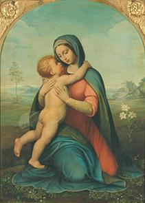 Madonna del Bacio (mit Lilien)
