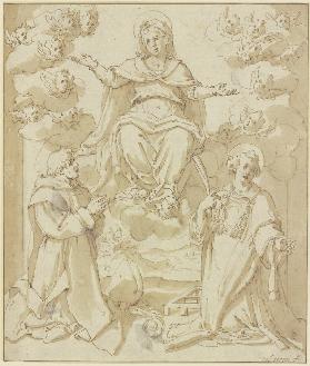 Madonna mit dem Heiligen Laurentius und einem heiligen Bischof