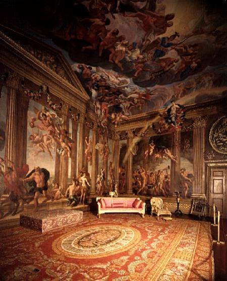 Olympian Gods, wall paintings in the Heaven Room from Antonio Verrio