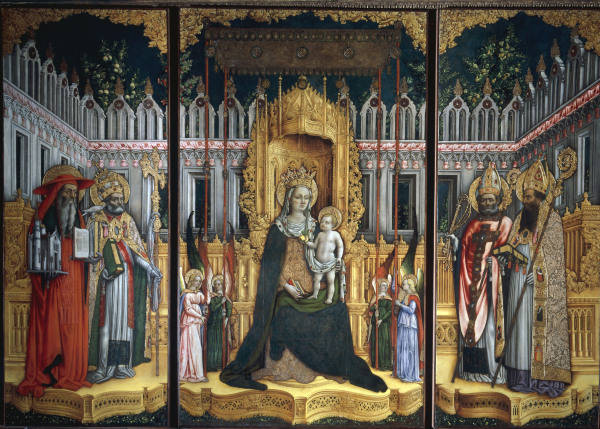 A.Vivarini u.a., Madonna mit Kirchenvaet. from Antonio Vivarini