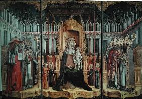 The Virgin Enthroned with Saints Jerome, Gregory, Ambrose and Augustine