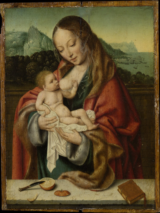 Madonna mit Kind vor einer Landschaft from Antwerpener (?) Meister um 1525