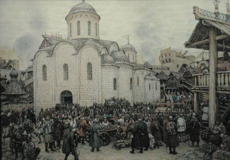 The Defence of the Town from Apollinari Mikhailovich Vasnetsov