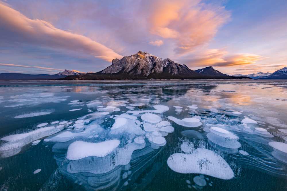 Abraham Lake Sunset from April Xie