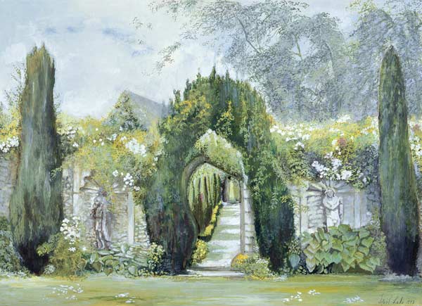 Yew Arches, Garsington Manor, 1997 (tempera)  from Ariel  Luke