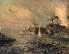 Die Seeschlacht bei Tsushima am 27. Mai 1905