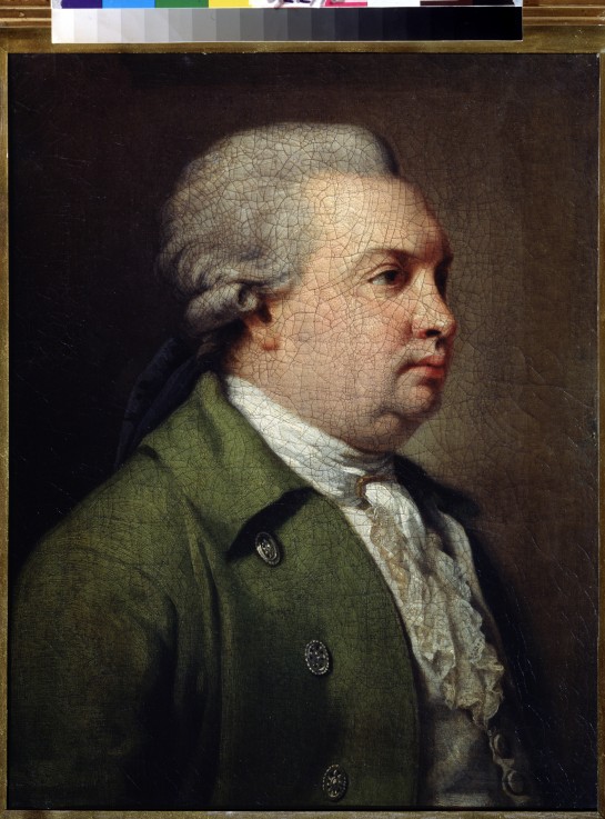 Portrait of the Dramatist Denis I. Fonvizin (1745-1792) from Armand Charles Caraffe