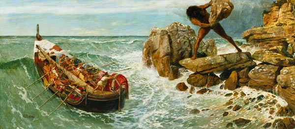 Odysseus und Polyphem. from Arnold Böcklin