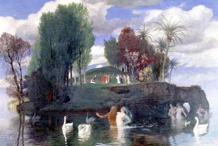 The Island of the Living from Arnold Böcklin