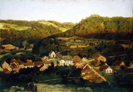 A View of the Village of Tenniken from Arnold Böcklin