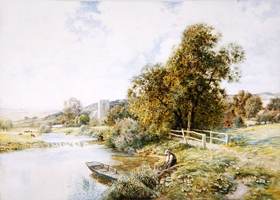 The Young Angler from Arthur Claude Strachan