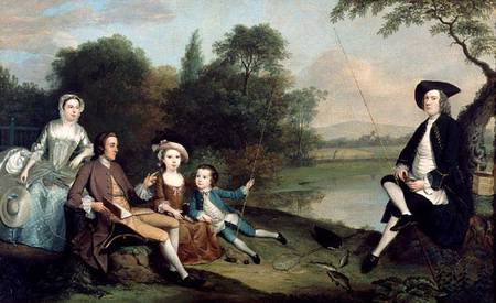 Portrait of a family of Anglers from Arthur Devis