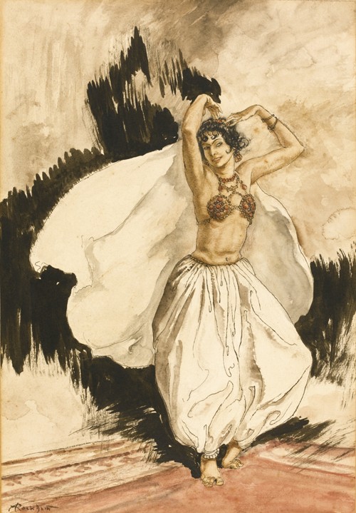 Anitra's Dance. Illustration for Peer Gynt by Henrik Ibsen from Arthur Rackham
