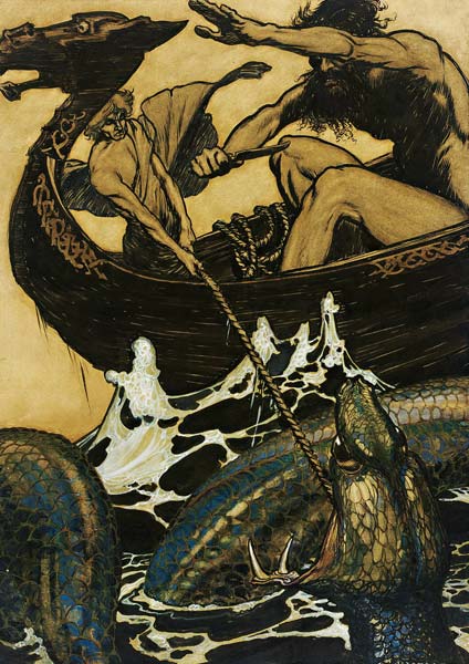 Illustration for "The Edda" from Arthur Rackham