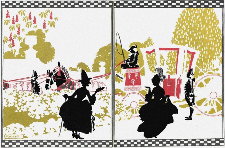 Illustration for Fairy Tale Cinderella from Arthur Rackham