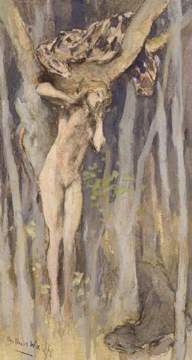 Hamadraid - Geist eines Baumes, c.1890