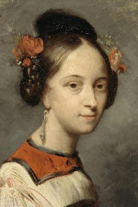 Portrait of the ballerina Marie Taglioni