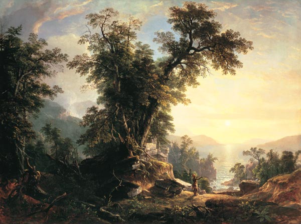 The Indian's Vespers from Asher Brown Durand