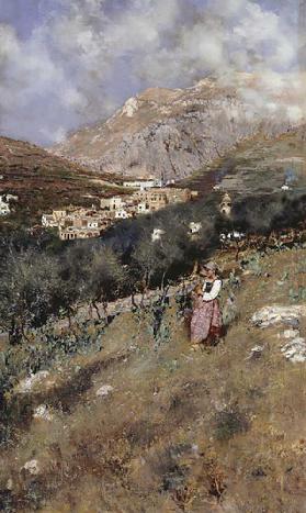 Ansicht von Capri, 1890