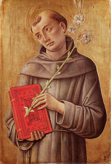 St. Anthony of Padua from (attr.to) Bartolomeo Vivarini