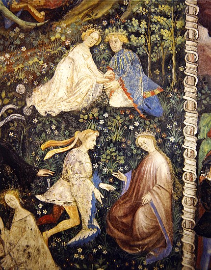 Lovers in a garden in May from (attr. to) Maestro Venceslao