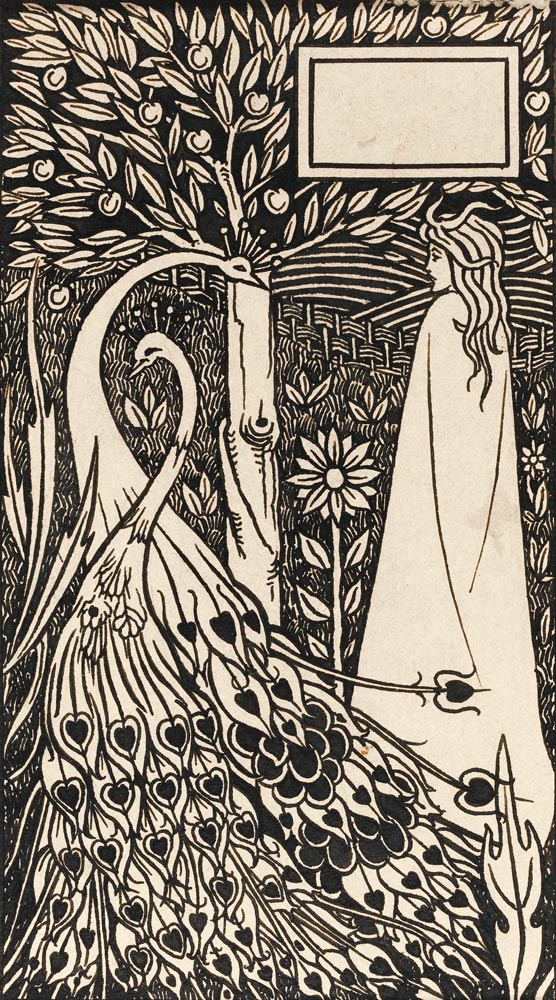 Illustration to the book "Le Morte d'Arthur" by Sir Thomas Malory from Aubrey Vincent Beardsley