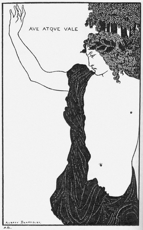 Ave atque vale (Hail and Farewell) from Aubrey Vincent Beardsley