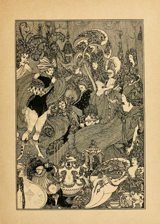 The Rape of the Lock. Illustration for "The Cave of Spleen" by Alexander Pope from Aubrey Vincent Beardsley