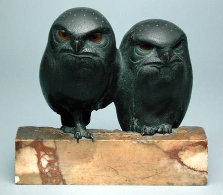 Two Owls from August Gaul