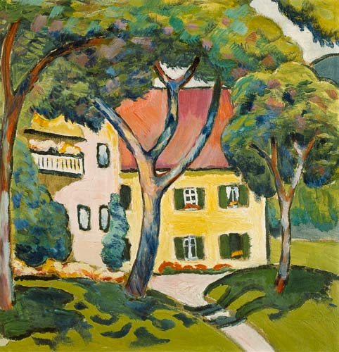 House in a Landscape from August Macke